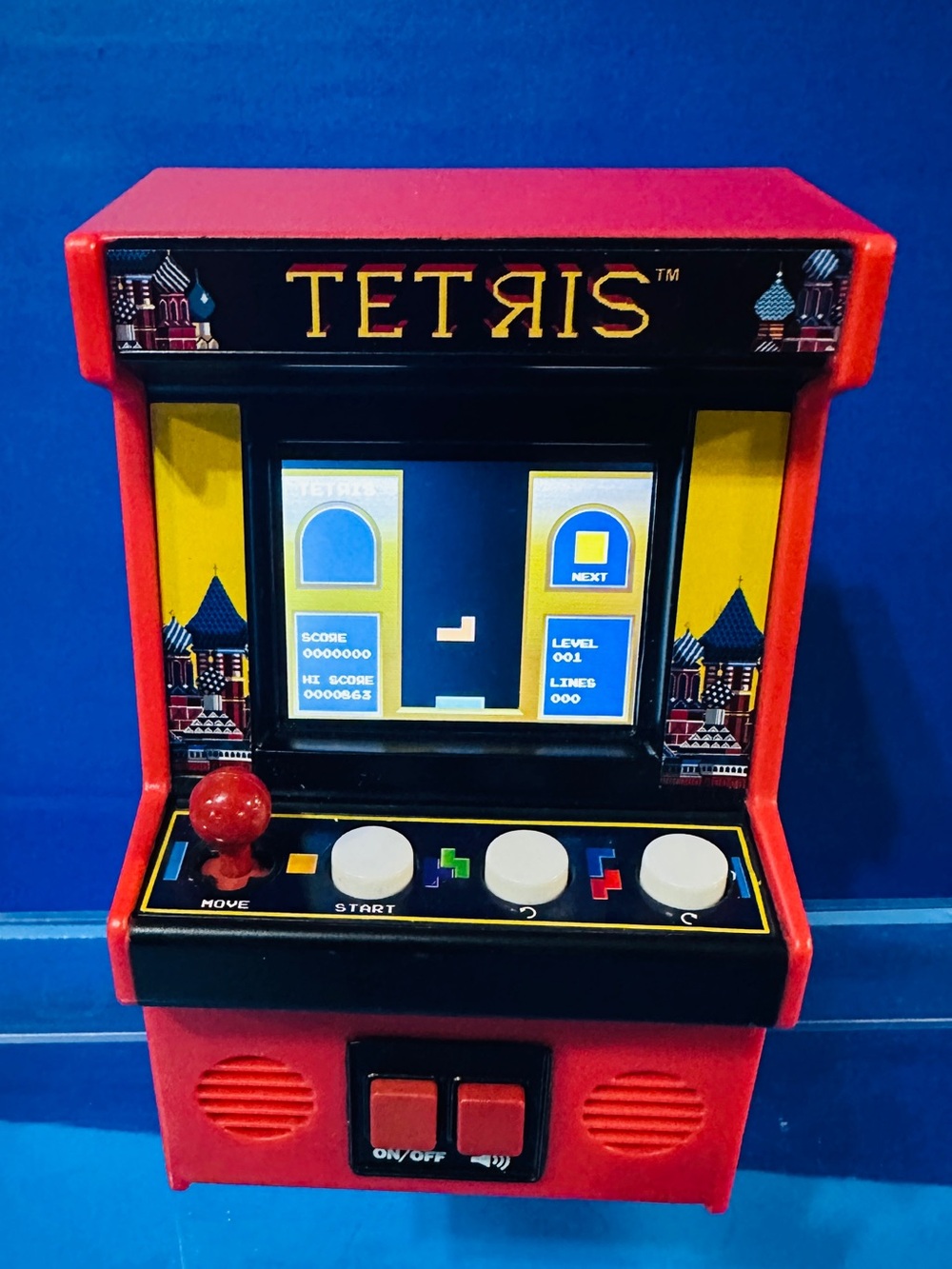 Tetris Arcade1Up Handheld Classic Mini Arcade Game Console - Red WORKS!